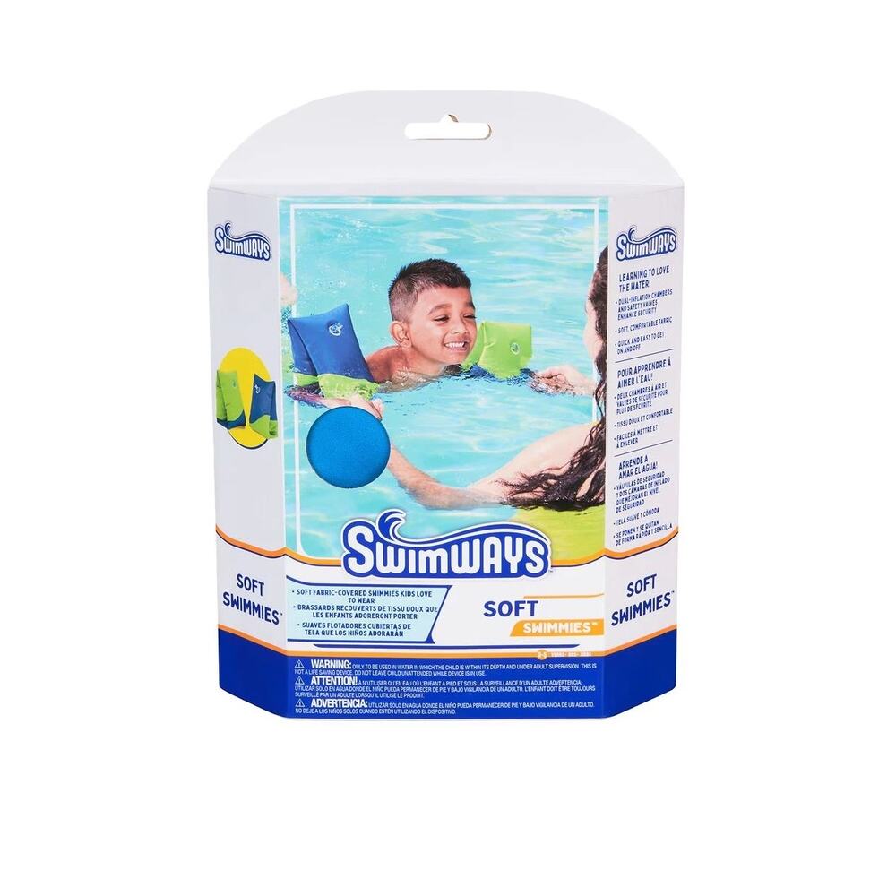 New Swimways Soft Swimmies Fabric Covered Arm Band Pool Float